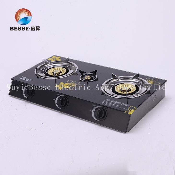 Besse Tempered Glass 100mm Burner Gas Stove Manufacture product