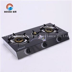 غاز البروبان ديلوكس 3 شعلات موقد زجاجي إشعال ذاتي (ZG-3081B)