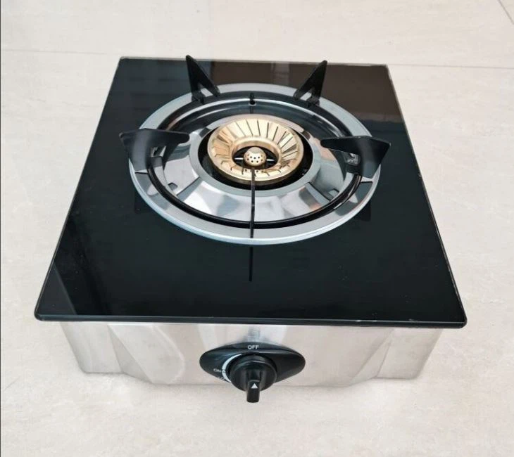 Ultralthin Model Tempered Glass Gas Cooker/stove With 1 Burner